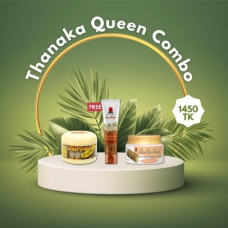 Thanaka Queen Combo (Face Pack+Cream+Foam)